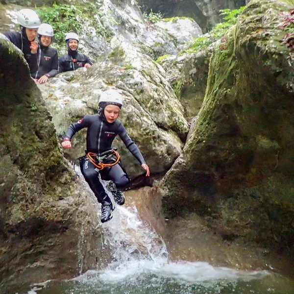 Canyoning in Jerečica Canyon with guided jump into clear pool